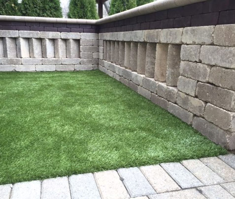 New Albany K9 Installation - k9grass new albany backyard 1