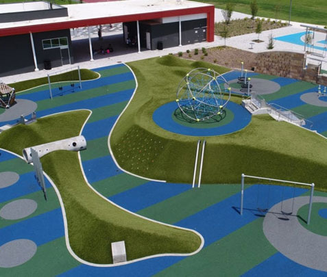 Tarkington Park - playgroundgrass tarkington park 1