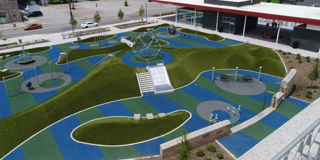 Tarkington Park - playgroundgrass tarkington park 2